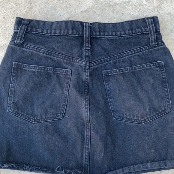 Madewell Denim Frisco Mini Skirt Lunar Wash Sz 27 - Picture 8 of 10